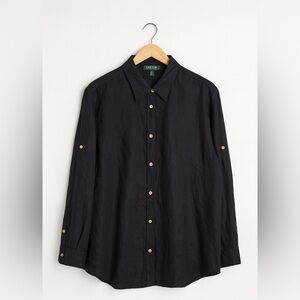 Ralph Lauren Black Black  Button Down Shirt 3X